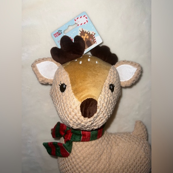 paw yeah Other - Paw Yeah Christmas Reindeer Dog Toy Long Plush Squeaker & Crinkle NWT